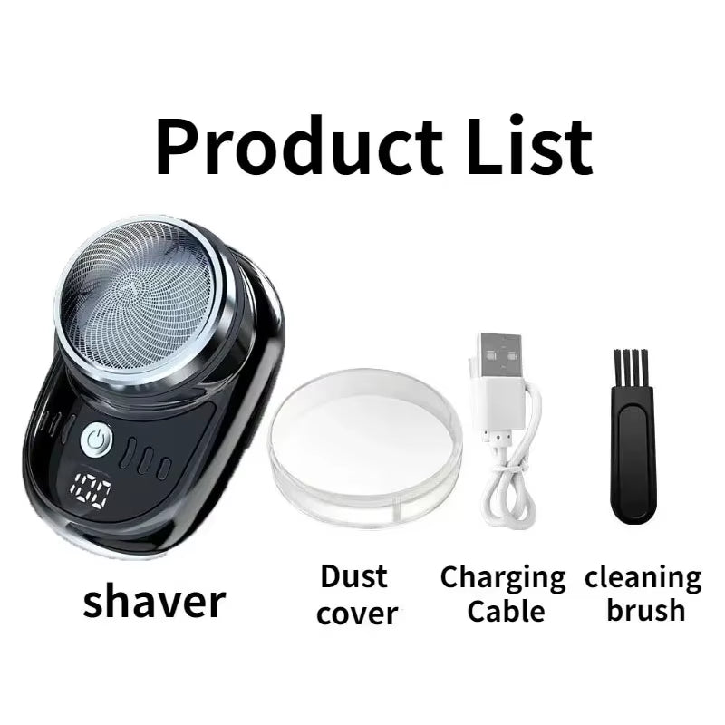 Electric Mini Shaver USB Rechargeable Razor Waterproof Men Ladies Travel Portable Shaver Newly Upgraded 2024 Shining Mod