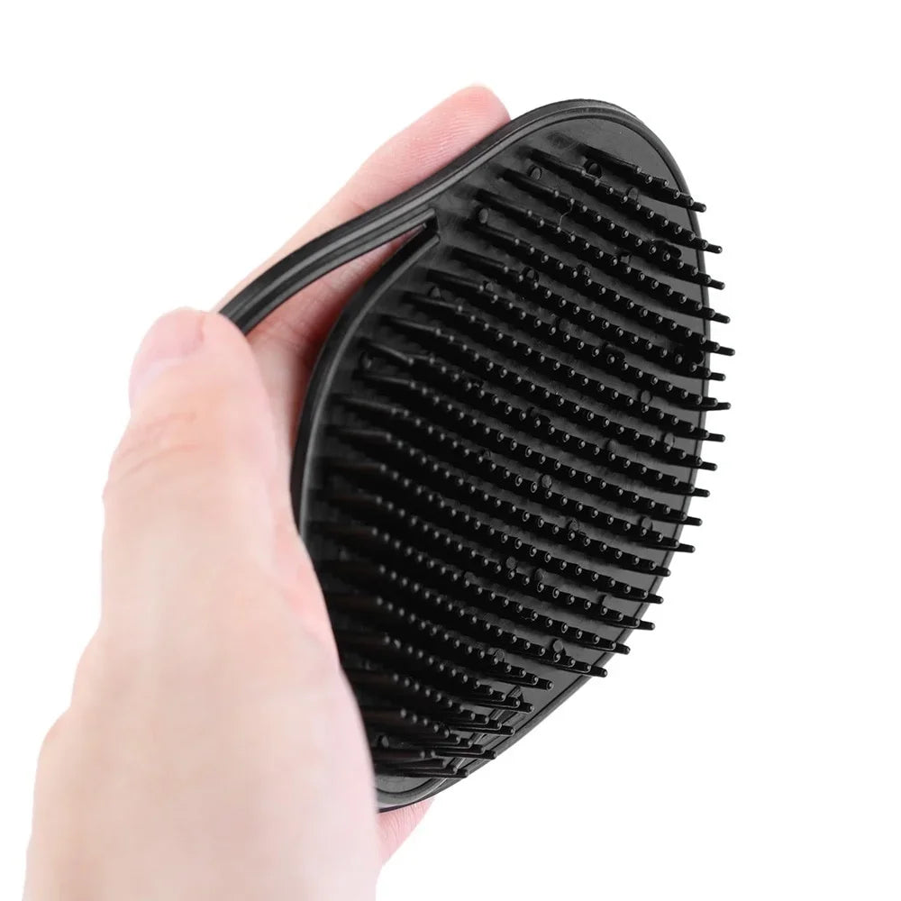 1 PCS Shampoo Comb Pocket Men Beard Mustache Palm Scalp Massage Black Hair Care Travel Portable Brush Styling Tools