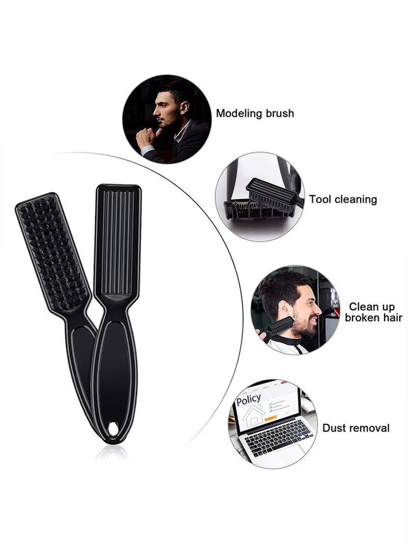 Barber Neck Duster Brush Sets Mens Duster Face Duster Tool Beard Set Men Broken Hair Brush round Hairdressing Neck Brush